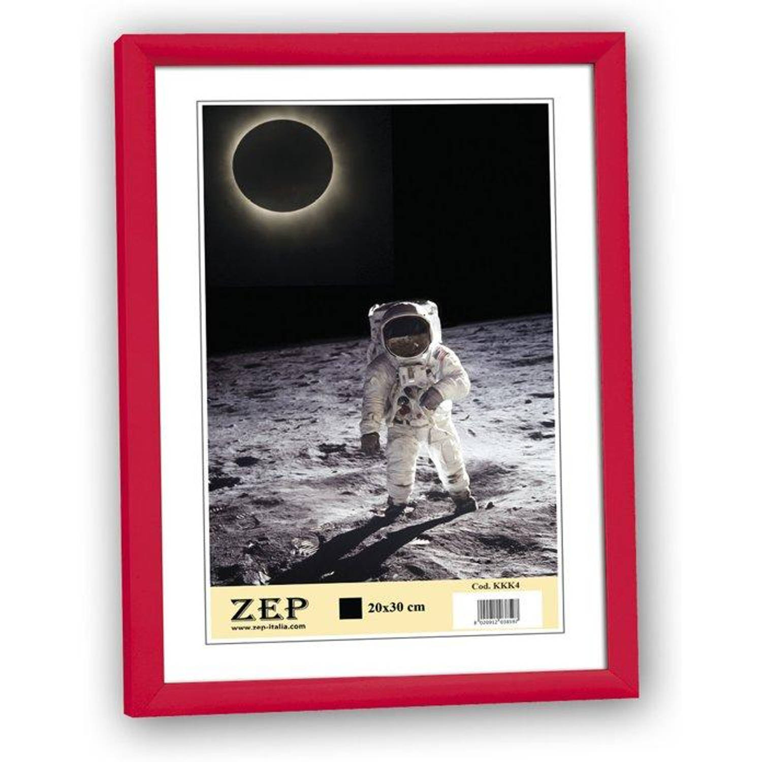 ZEP - Kunststof Fotolijst ""New Easy"" Rood voor foto formaat 20x30 - KR4