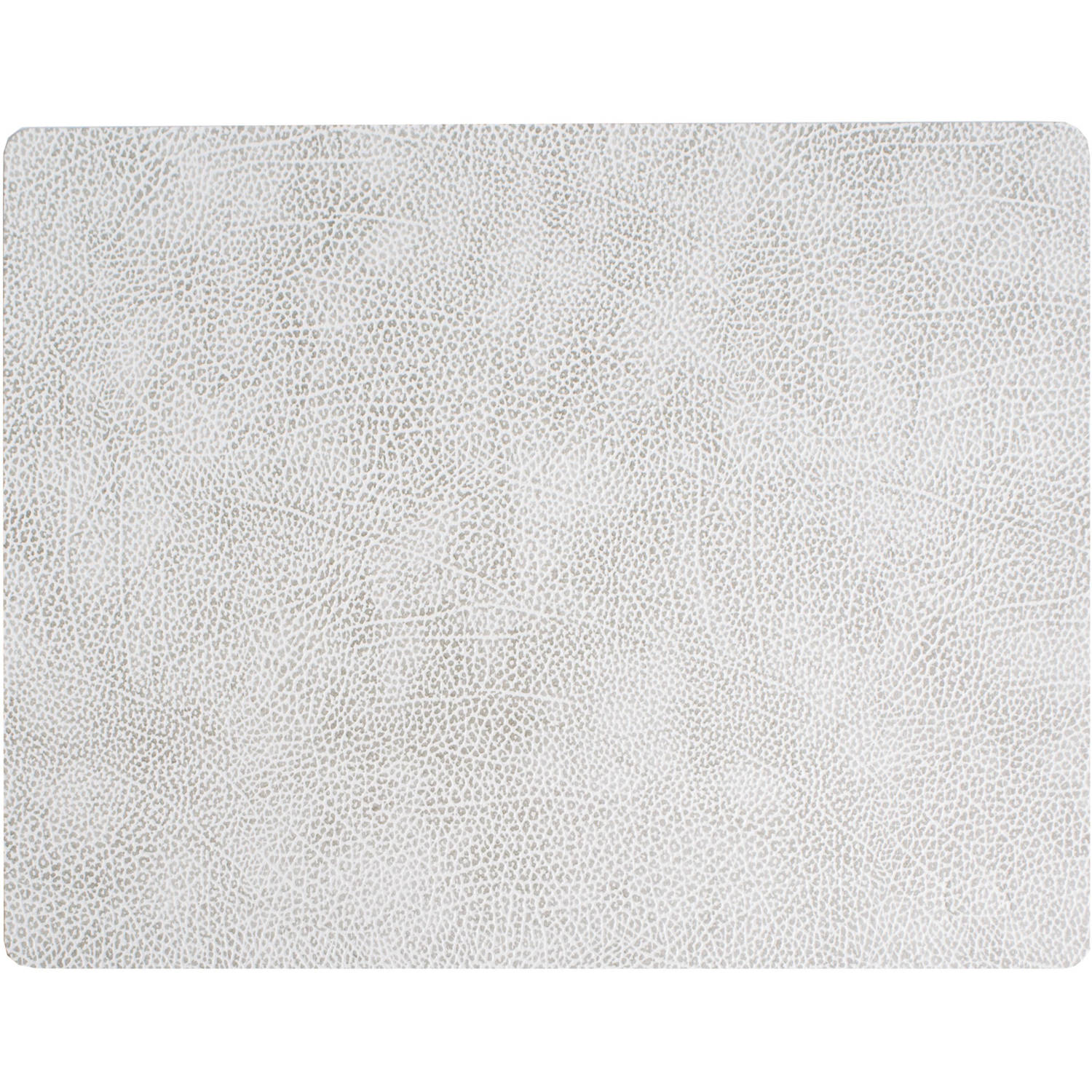 LIND DNA Placemat Hippo - Leer - White Grey - 45 x 35 cm