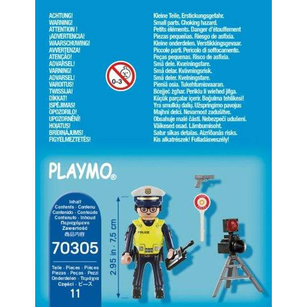 Playmobil Special Plus politieman met flitcontrole 70305