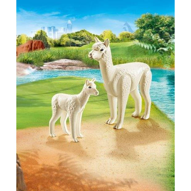 Playmobil Family Fun alpaca met baby 70350