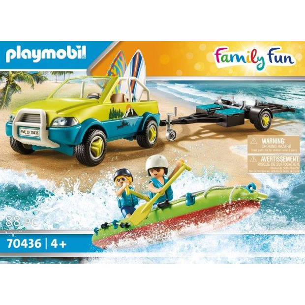 Playmobil Family Fun strandwagen met kano's 70436