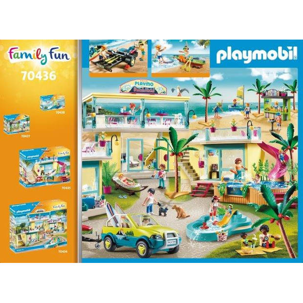 Playmobil Family Fun strandwagen met kano's 70436