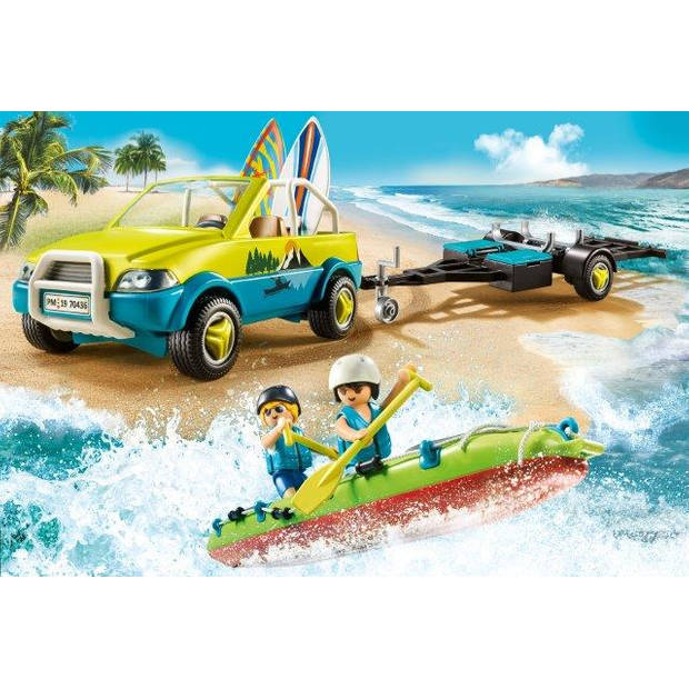 Playmobil Family Fun strandwagen met kano's 70436