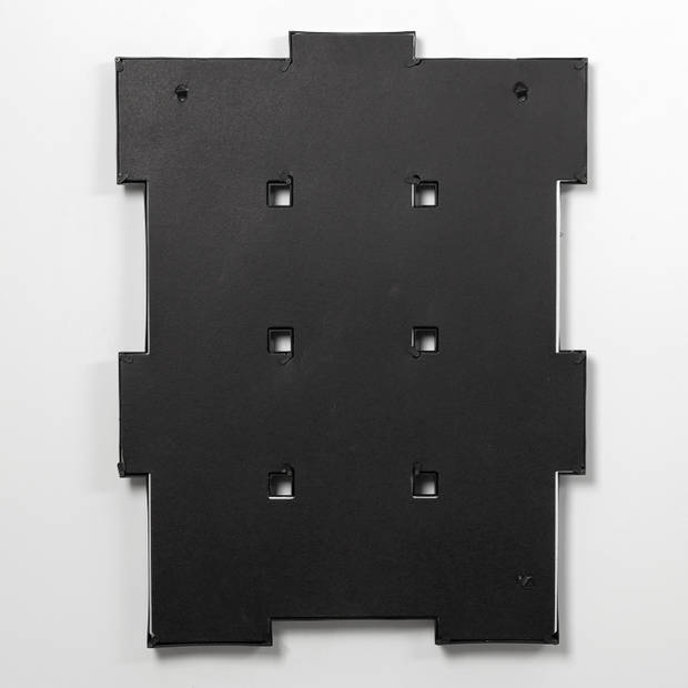 ZEP - Kunststof Multi Fotolijst Rhoda zwart voor 12 foto's 10x15 (afmeting 44,5 x 58,5 cm) - PI02584