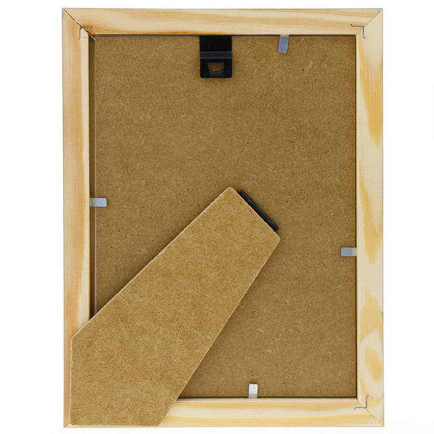 3x stuks houten fotolijst beige geschikt voor een foto van 20 x 20 cm of 30 x 30 cm - Fotolijsten