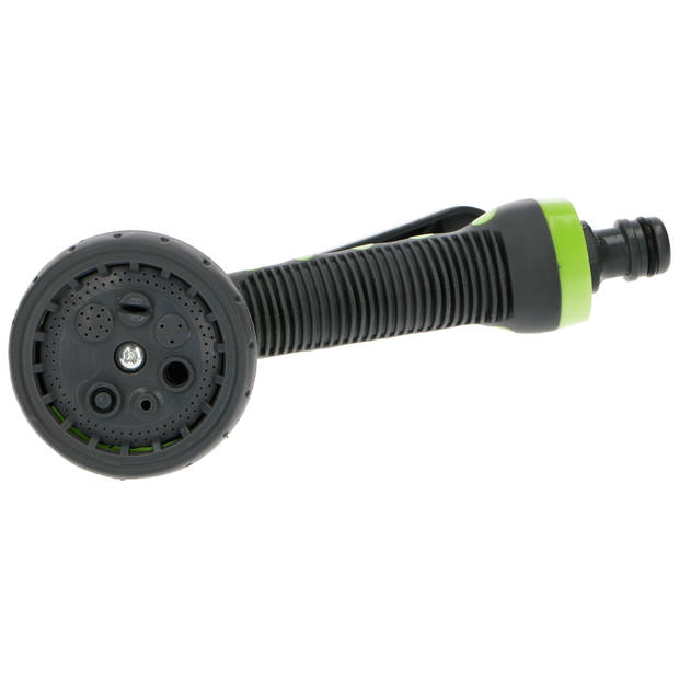 Kinzo spuitpistoolset verstelbaar ABS grijs/groen 2-delig