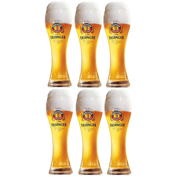 Erdinger Bierglazen Weizen - 500 ml - 6 stuks