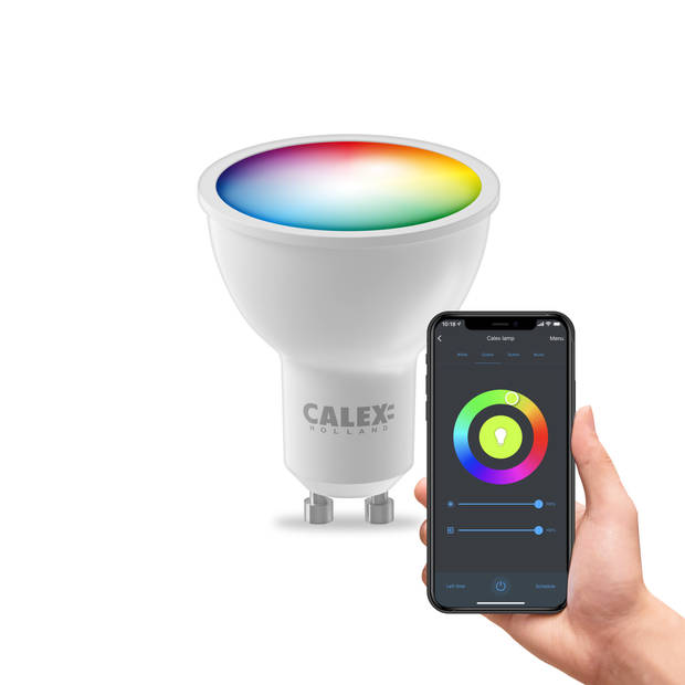 Calex Slimme LED Lamp - GU10 - Wifi Lichtbron - RGB en Warm Wit - 4.9W