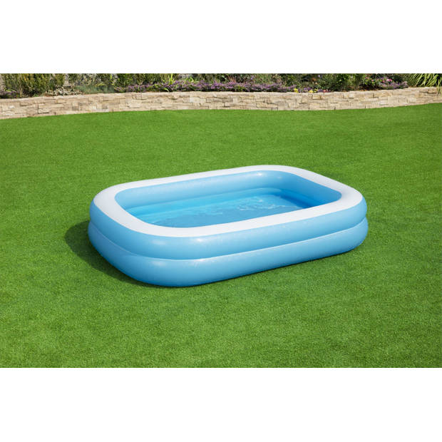 Bestway opblaasbaar familiezwembad - model 54006 - 2-rings - 262x175x51cm