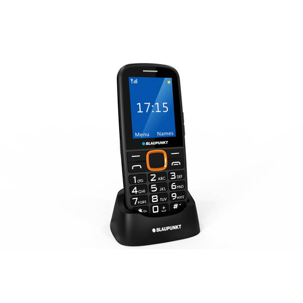 Blaupunkt Senioren mobiele telefoon - Zwart - Oranje (BS04-O)