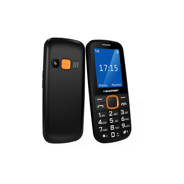 Blaupunkt Senioren mobiele telefoon - Zwart - Oranje (BS04-O)