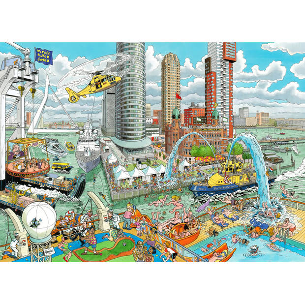 Ravensburger puzzel Fleroux Rotterdam - 1000 stukjes