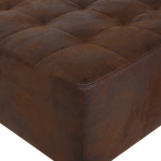 Beliani ABERDEEN - Modulaire Sofa-Bruin-Kunstleer