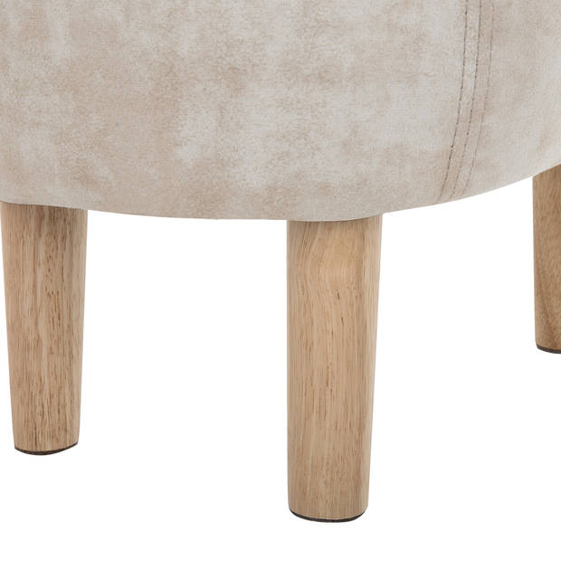 Beliani REINDEER - Dierenhocker-Beige-Polyester