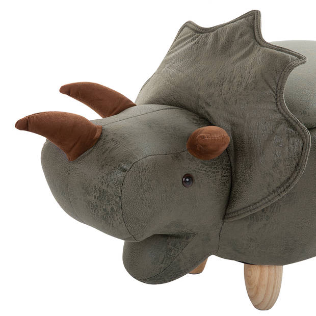 Beliani TRICERATOPS - Dierenhocker-Groen-Polyester