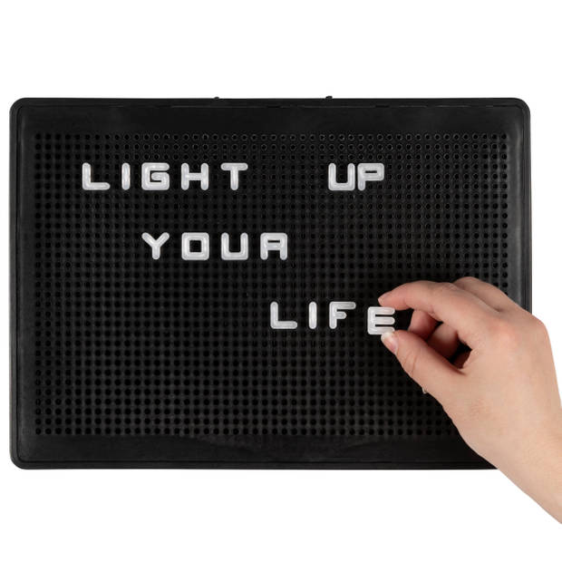 Deluxa LED Letterbord - 29 x 21cm - 200 letters en cijfers