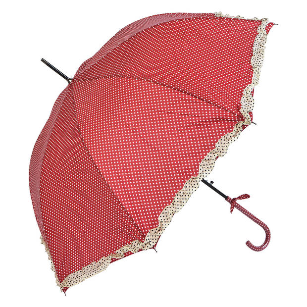 Clayre & Eef Rode Paraplu Ø 90 cm rood JZUM0030R