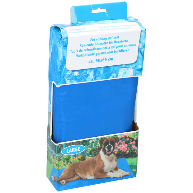 Verkoelende huisdieren gelmat/koelmat voor honden en katten L 50 x 65 cm - Dierenmanden