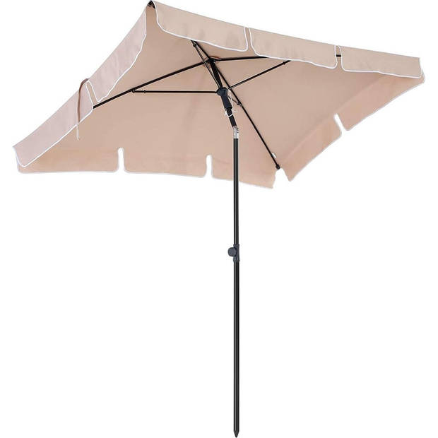 O'Daddy parasol 200 x 125 cm staal/polyester beige 2-delig