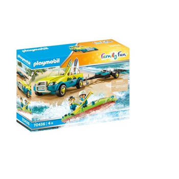 Playmobil Family Fun strandwagen met kano's 70436