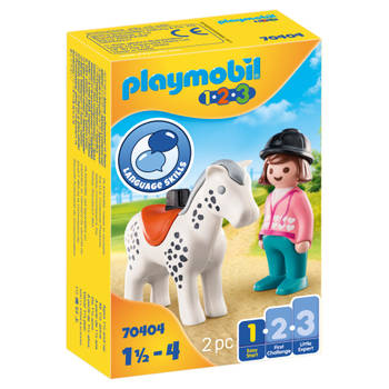 Playmobil 123 ruiter met paard 70404