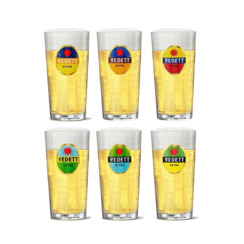 Vedett Bierglazen Extra - 330 ml - 6 stuks