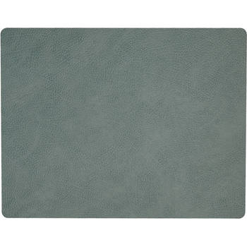 LIND DNA Placemat Hippo - Leer - Pastel Green - 45 x 35 cm