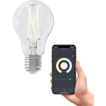 Calex Slimme LED Lamp - E27 - Filament - A60 - Helder - Warm Wit - 7W