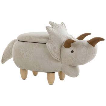 Beliani TRICERATOPS - Dierenhocker-Grijs-Polyester