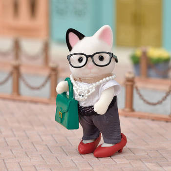 Sylvanian Families Fashion playset Town girl series - Tuxedo cat - 5462