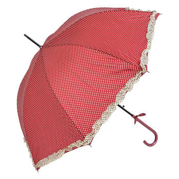 Clayre & Eef Rode Paraplu Ø 90 cm rood JZUM0030R