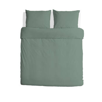 Blokker dekbedovertrek basic - 240x220 cm - groen