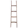 Clayre & Eef Handdoekhouder 34x6x130 cm Bruin Hout Decoratie ladder Bruin Decoratie ladder