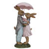 Clayre & Eef Roze Konijnen met paraplu 17*15*34 cm 6PR0775