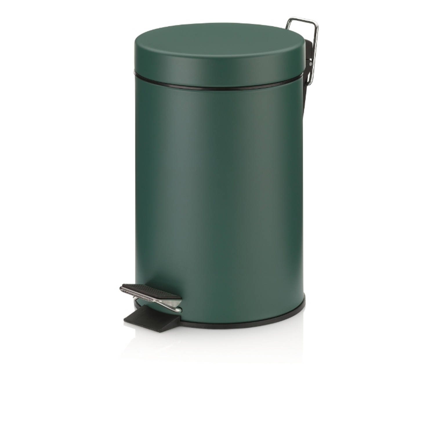 voorbeeld Ezel afdeling Monaco Pedaal Afvalemmer - 3 liter - Donker Groen - Kela | Blokker