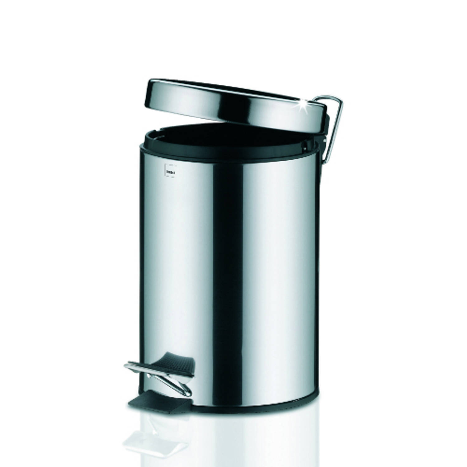 Kela - Stampa Pedaal Afvalemmer Silent Close - 3 liter - Zilver - Kela