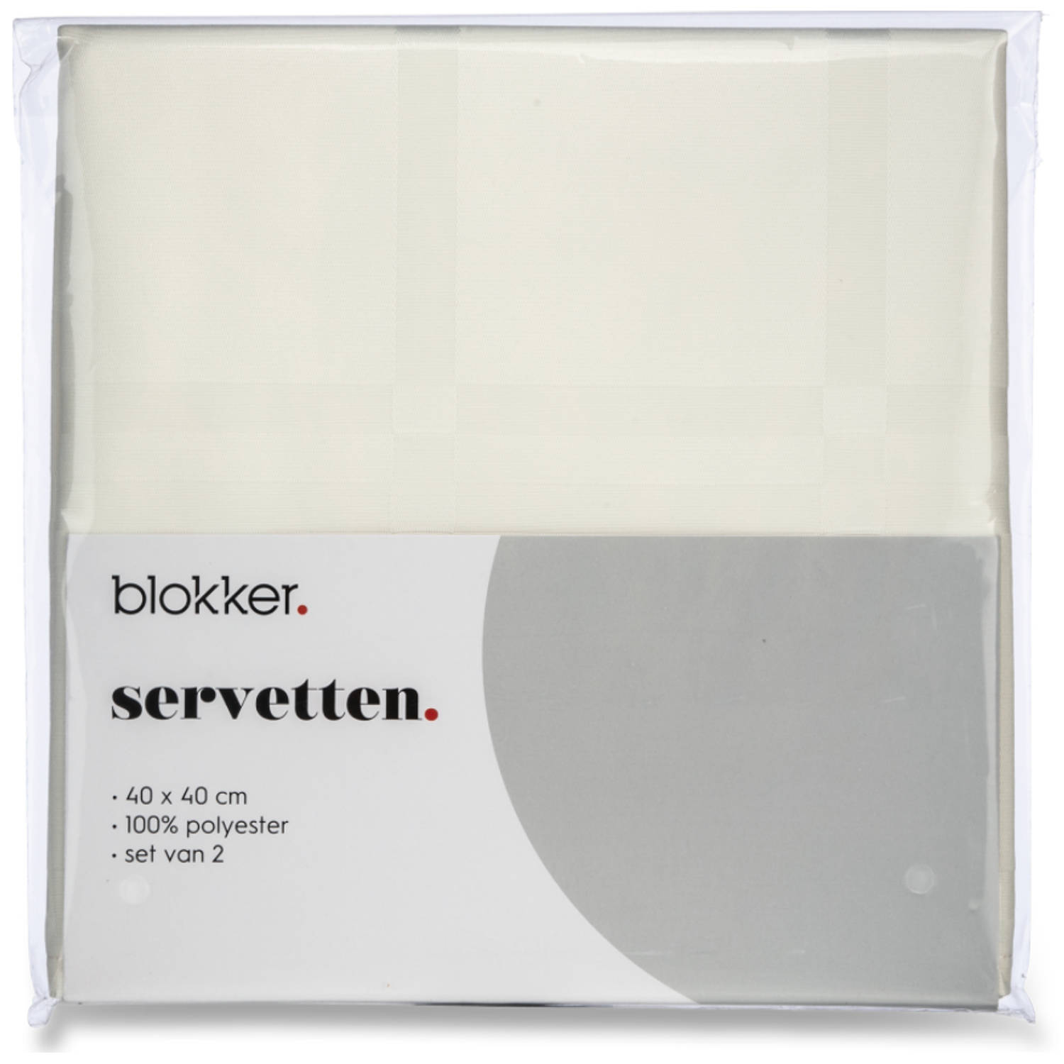 Blokker servetten Damast classic - cm - wit | Blokker