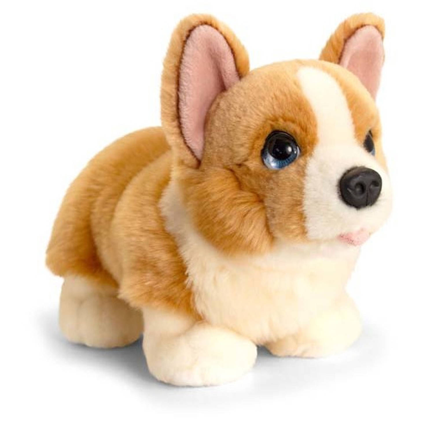 Keel Toys pluche Corgi hondje knuffel 32 cm Honden knuffeldieren Speelgoed voor kind