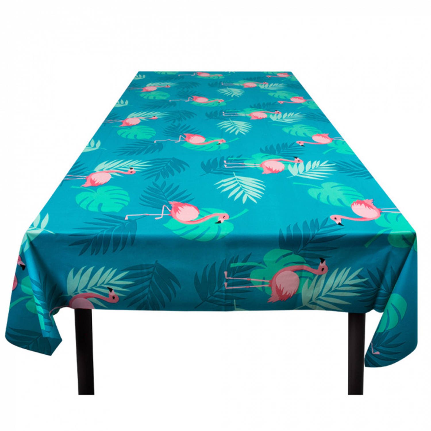 Boland Tafelkleed Flamingo 130 X 180 Cm Polyetheen Blauw online kopen