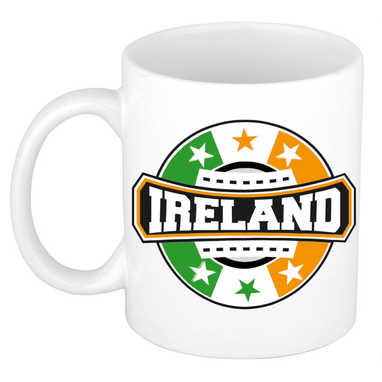 Ireland / Ierland logo supporters mok / beker 300 ml - feest mokken