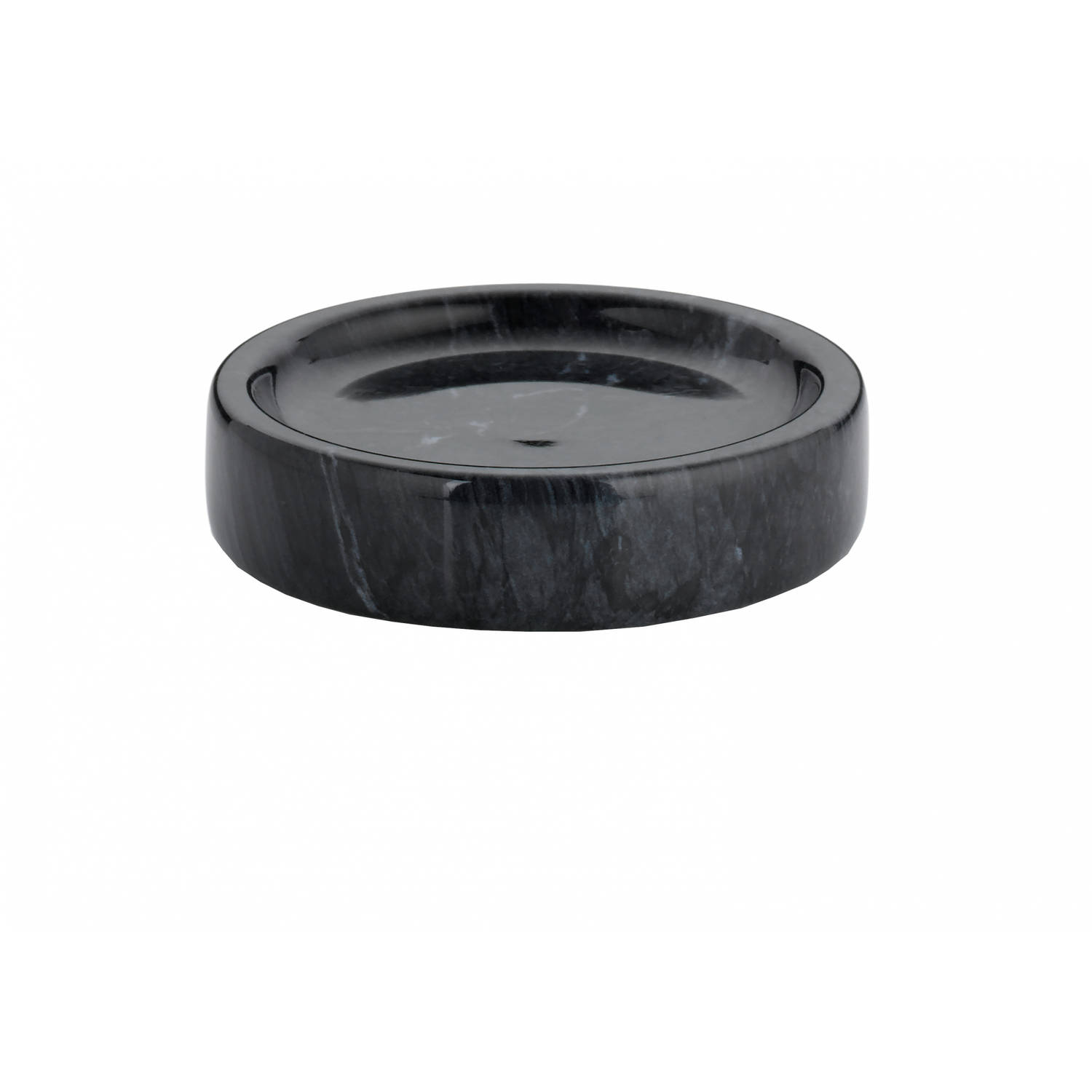Kela zeephouder Liron 2,5 x 11 cm marmer zwart