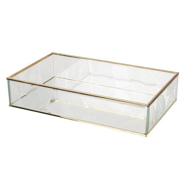 Clayre & Eef Transparente Juwelendoosje 29*17*6 cm van Glas