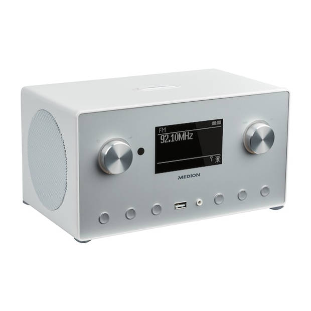 Medion P85166 - DAB+ Radio - USB / MP3 speler - WiFi - Zilver