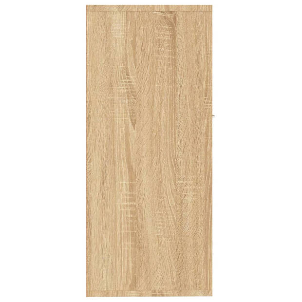 vidaXL Dressoir 88x30x70 cm bewerkt hout sonoma eikenkleurig