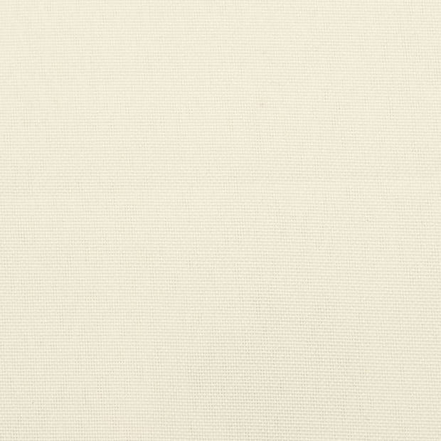 The Living Store Stoelkussens - Oxford stof - 40 x 40 x 3 cm - Crème - Duurzaam en comfortabel