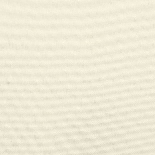 The Living Store Ligbedkussen - Oxford stof - 200x60x3 cm - Crème