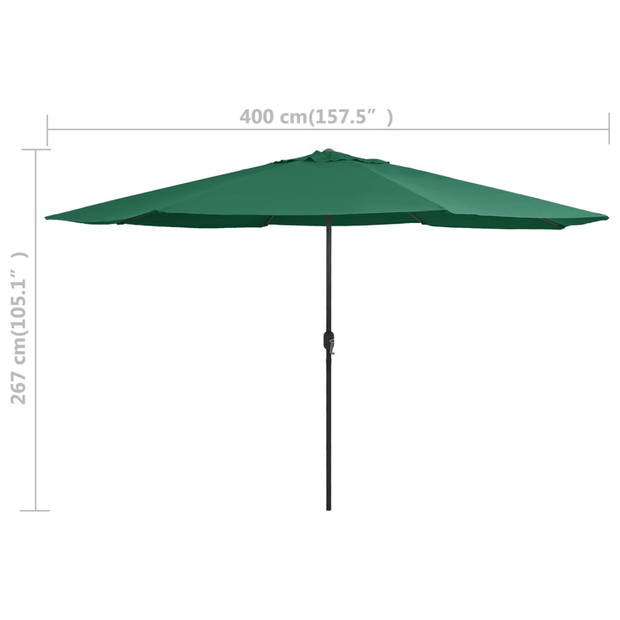 The Living Store Parasol Garden - 400 x 267 cm - Green