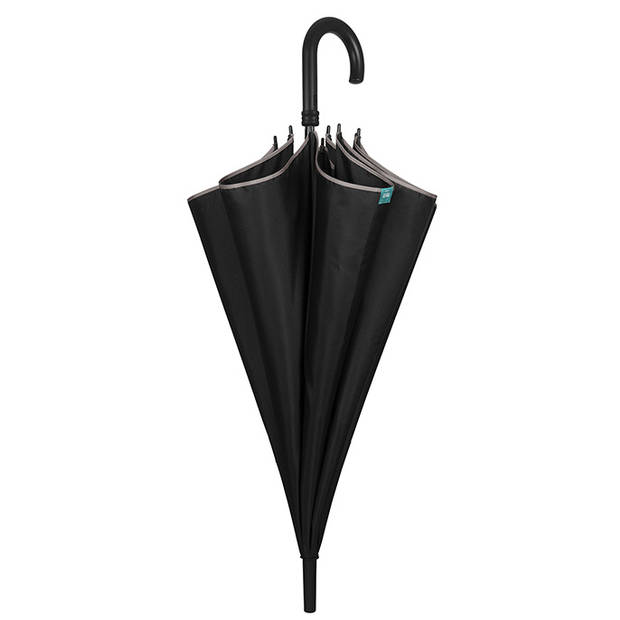 Perletti golfparaplu automatisch 116 cm fiberglas zwart