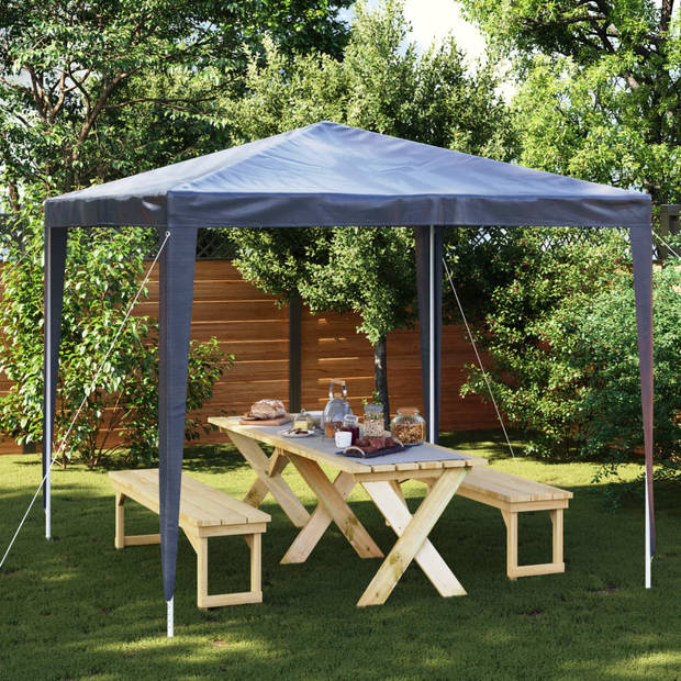 vidaXL Partytent 2,5x2,5 m blauw