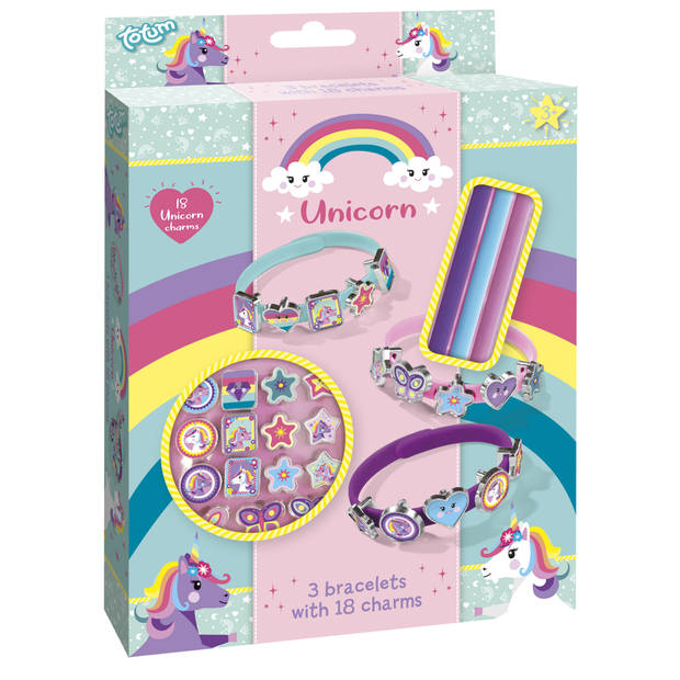 Knutselset Bracelet Unicorn Meisjes 21-delig